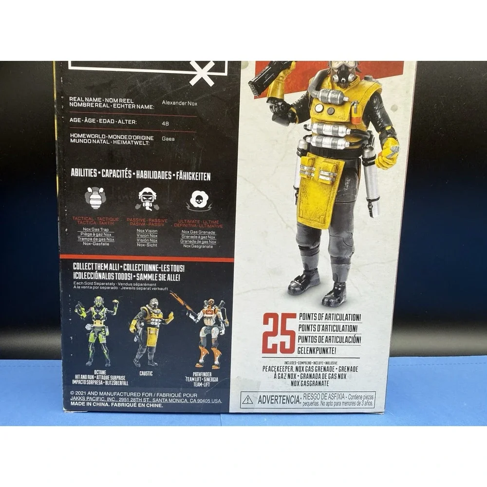 JAKKS Pacific Apex Legends (Caustic) Yellow & Black 6-Inch Action Figure